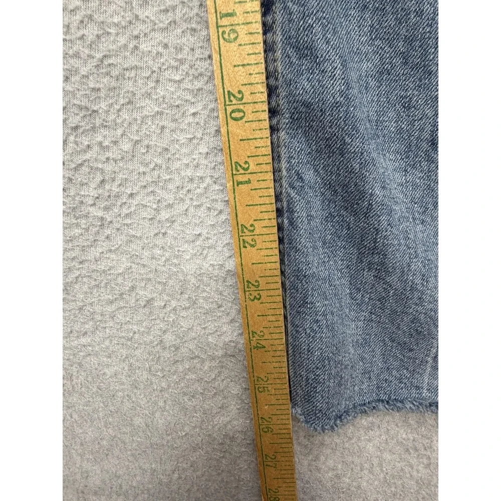 Everlane‎ The Way High Jeans Womens 27R Blue Medium Wash High Rise Wide Leg Crop
